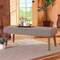 Baxton Studio Odessa Mid-Century Modern Grey Fabric and Walnut Brown Finished Wood Dining Bench 175-10842-Zoro - alternate 6